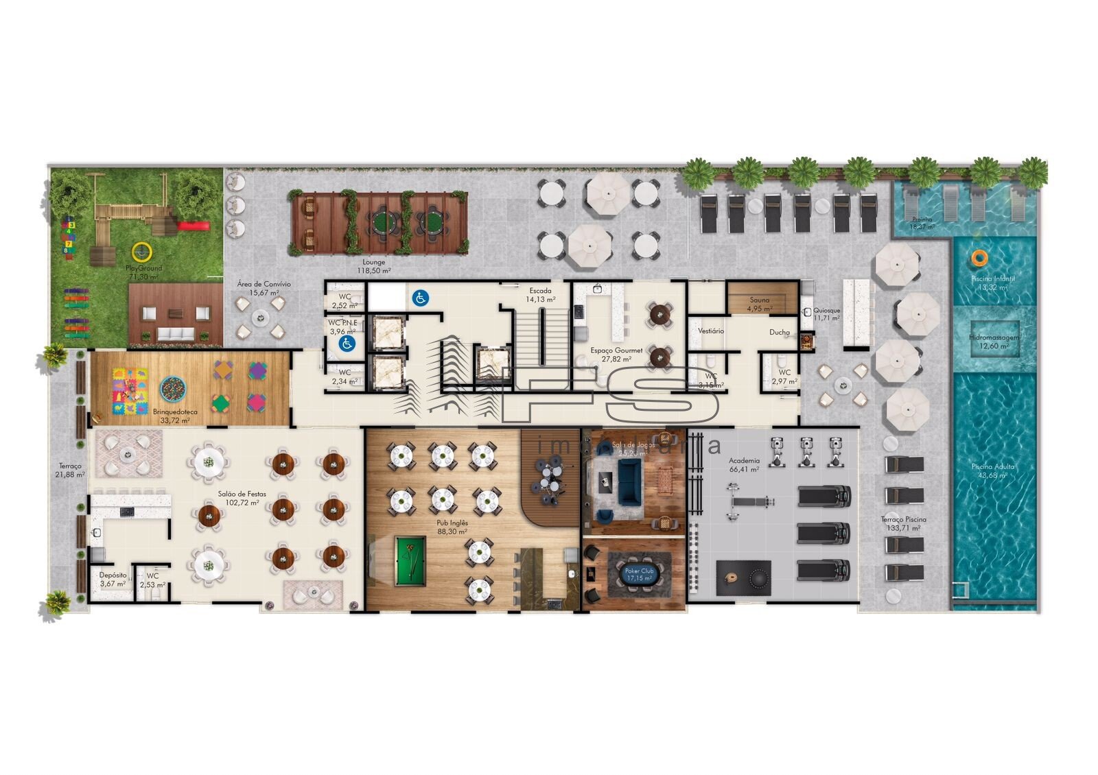 V4542 - Vyllar Tower, 3 suítes, Perequê, Porto Belo